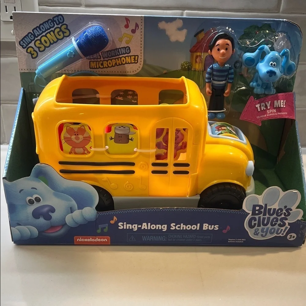 Nickelodeon Blue's Clues Yellow School Bus Toy